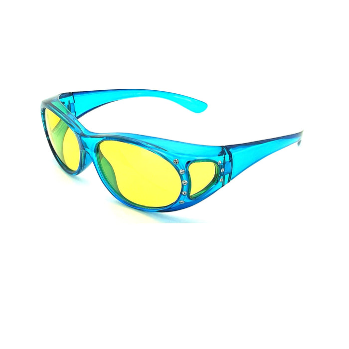 Bright Color Medium Night Driving Polarized Fit Overs Fit Over Sunglasses 