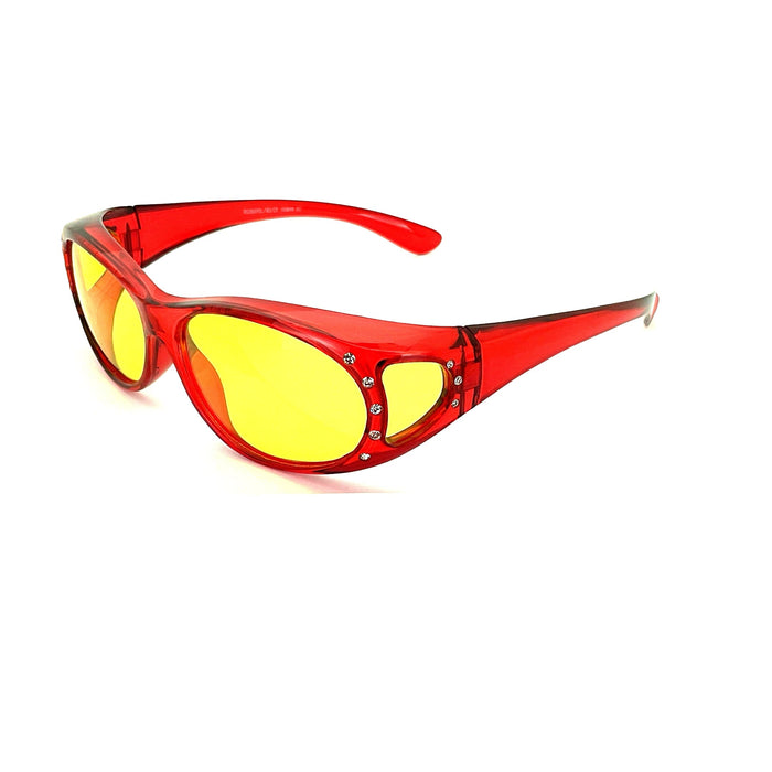 Bright Color Medium Night Driving Polarized Fit Overs Fit Over Sunglasses 