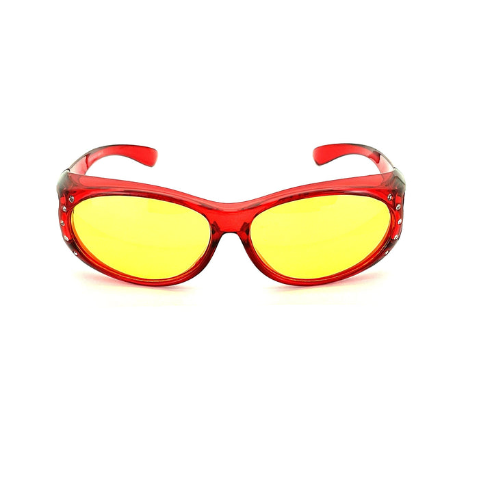 Bright Color Medium Night Driving Polarized Fit Overs Fit Over Sunglasses 