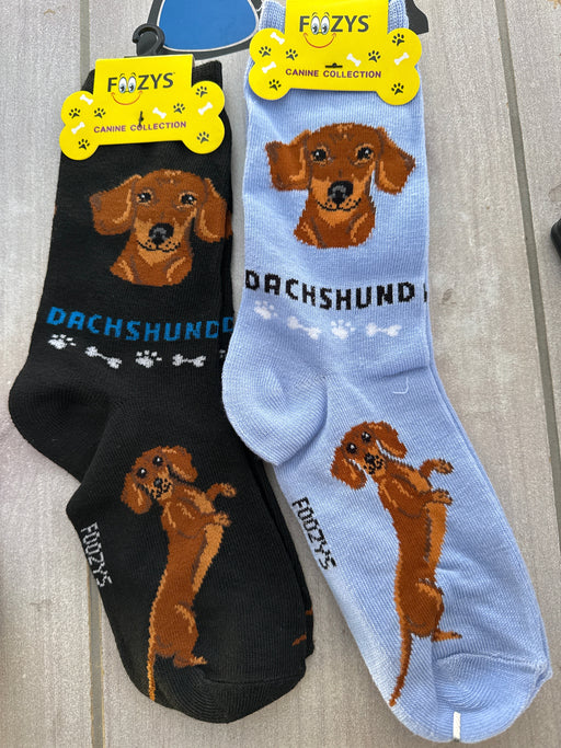 Dachshund Socks Foozys Unisex Crew Socks 