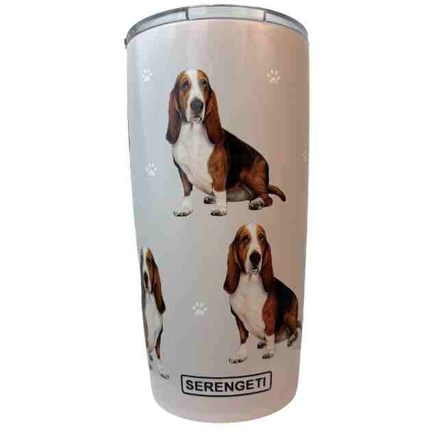 Dog Breeds A-G 20oz Serengeti Ultimate Tumbler Tumblers Basset Hound 