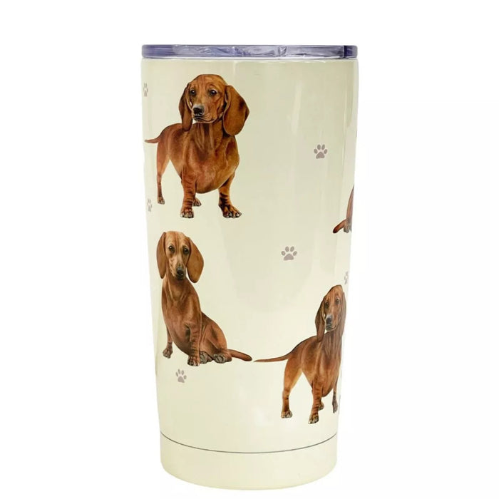 Dog Breeds A-G 20oz Serengeti Ultimate Tumbler Tumblers Dachshund, Red 