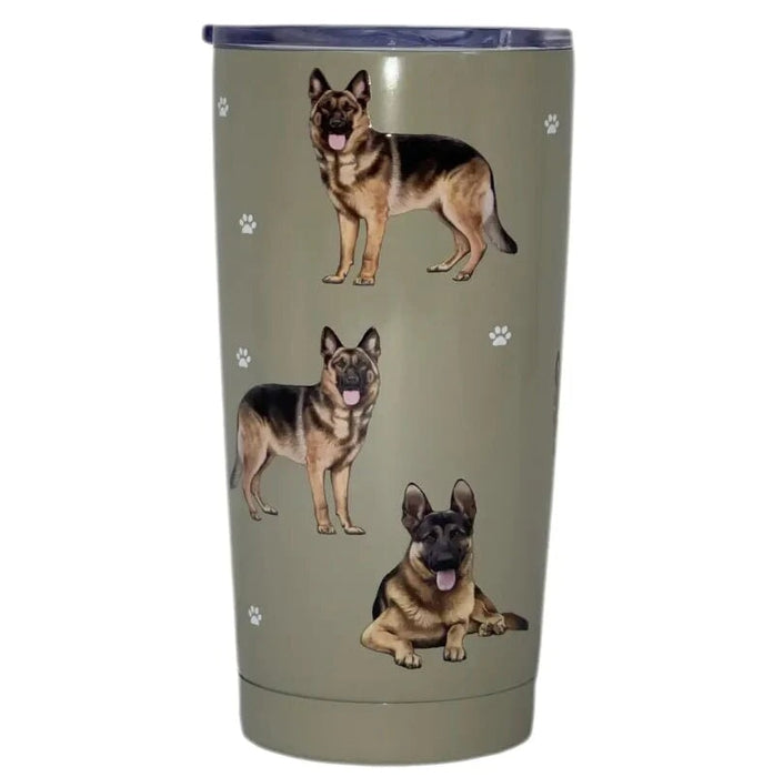 Dog Breeds A-G 20oz Serengeti Ultimate Tumbler Tumblers German Shepherd 