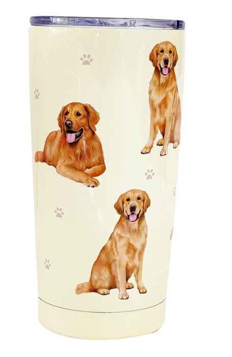 Dog Breeds A-G 20oz Serengeti Ultimate Tumbler Tumblers Golden Retriever 