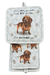 Pet Oven Mitt Set Red Dachshund Dish Towel 