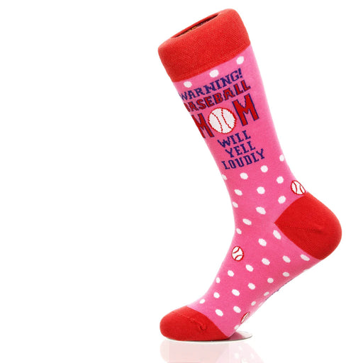 Sock Atomica Warning! Baseball Mom Socks 