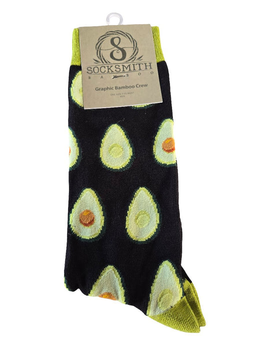 Socksmith Men Avocado Crew Socks Any Way You Slice It Socks 