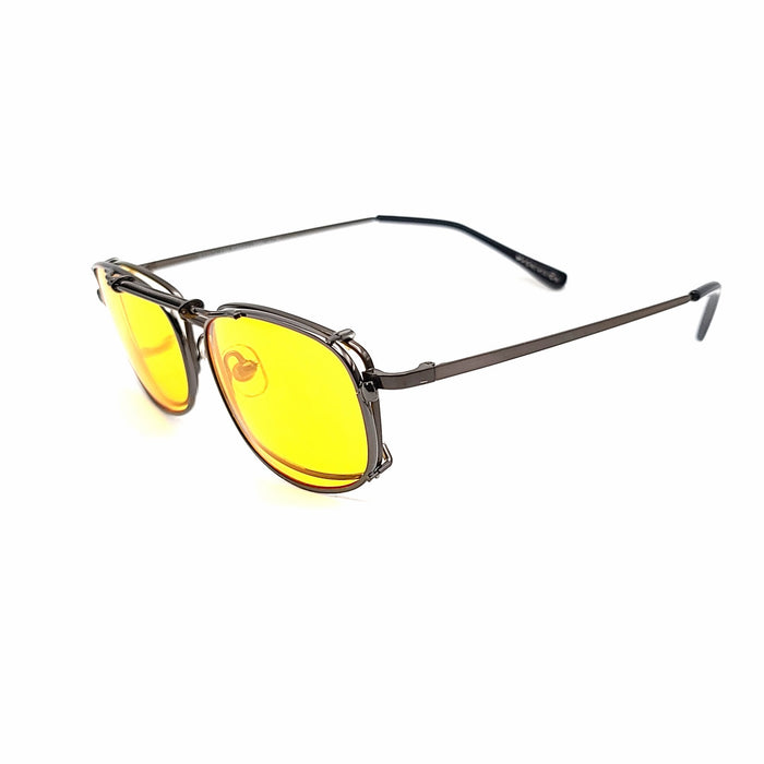 Sunglasses Clip Unisex Clip-on Polarized Day Night Vision Flip-up Lens  Driving Glasses UV400 Riding Sunglasses for Outside