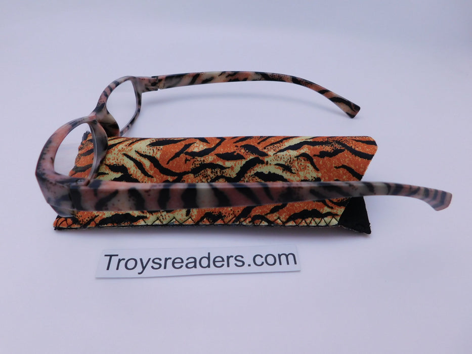 Animal Print Readers With Case in Four Colors Reader with Display 