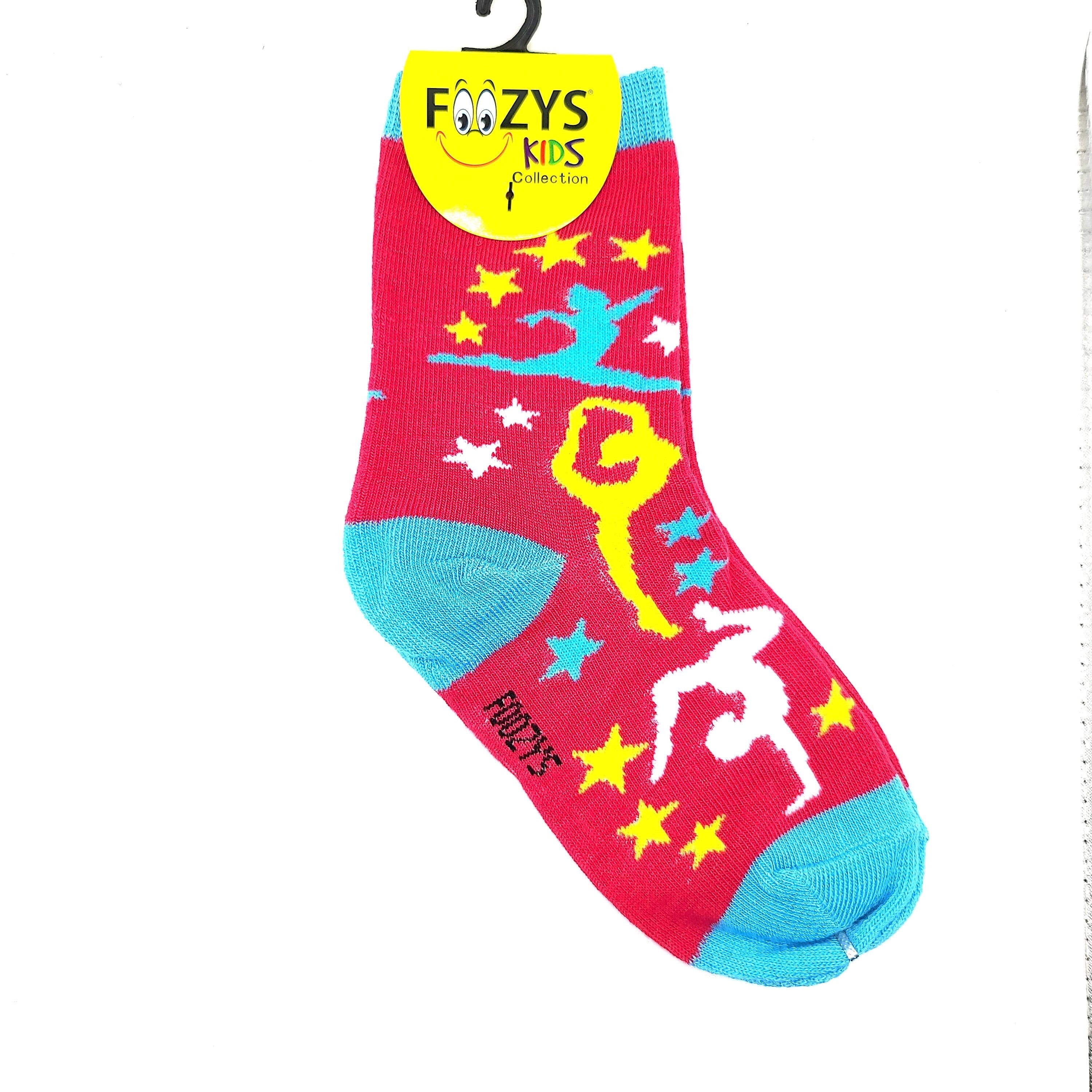 Gymnast Socks Foozys Kids Unisex Crew — Troy's Readers