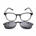 Flip Top Round Keyhole Bifocal with Magnetic Polarized Clip Bifocal Reading Sunglasses 