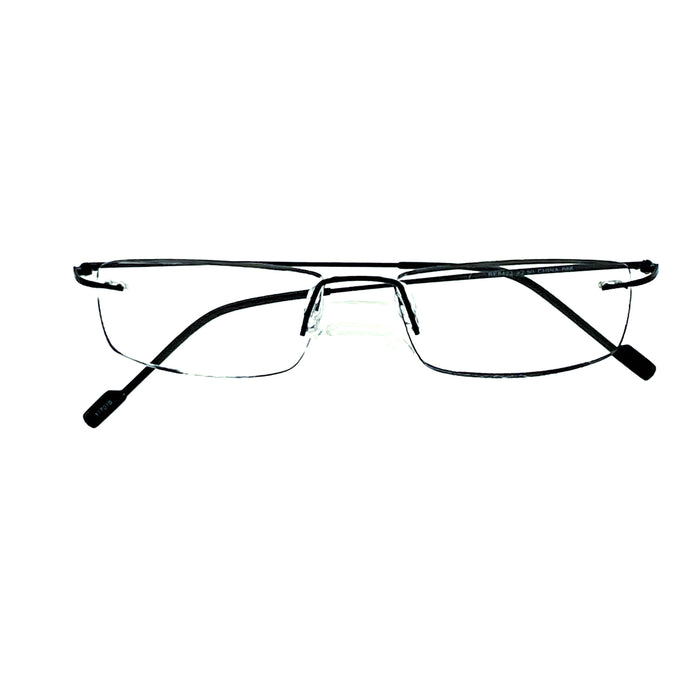 Black Full Rim Rectangle ThinOptics Go-Reader Glasses With Case Reading  Eyeglasses (Only For +1.50 Power)
