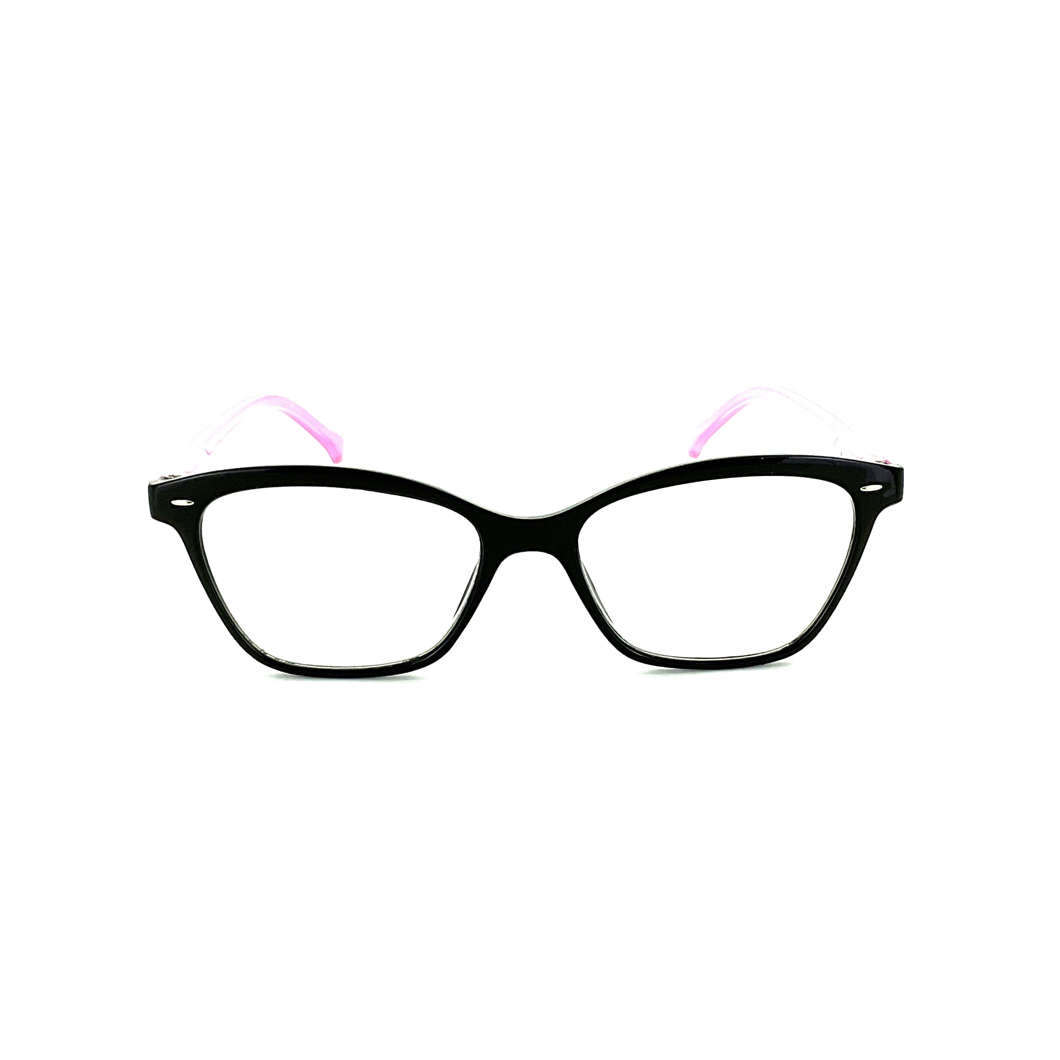 Trendy Fashion Black & Purple Reading Glasses — Troy's Readers